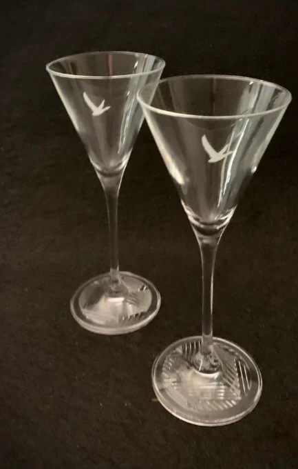 2 Grey Goose Cocktail Glasses