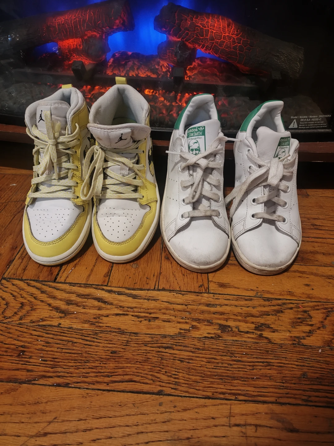 Bundle: Nike Jordan 1 & Adidas Stan S Kids Shoes Sizes 1 and 1.5
