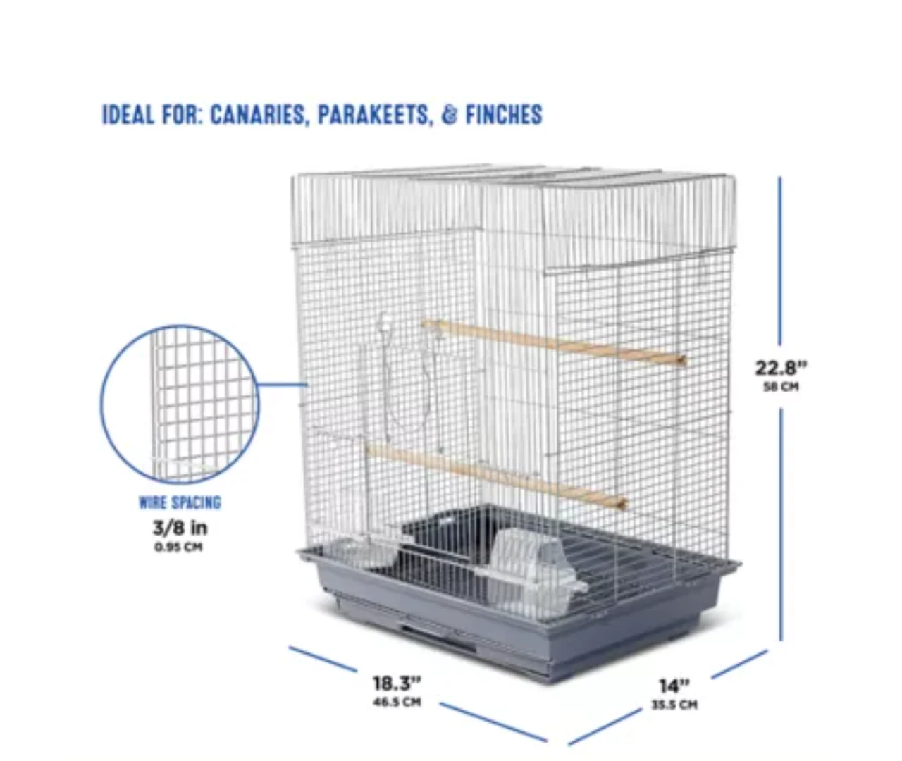 Bird Cage for Canaries, Parakeets, Finches