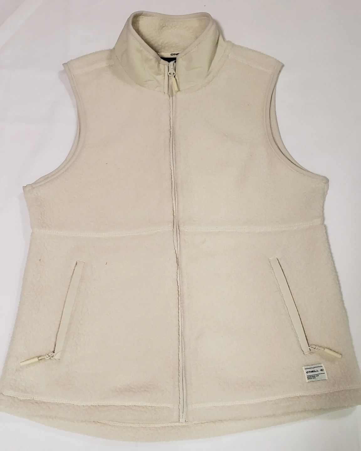 Brand new O'Reilly Cream Fleece Zip Up Vest