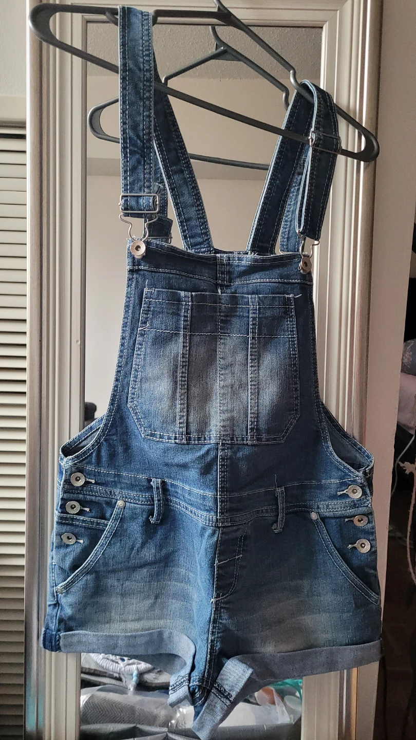 Short All Denim Overalls Size 3