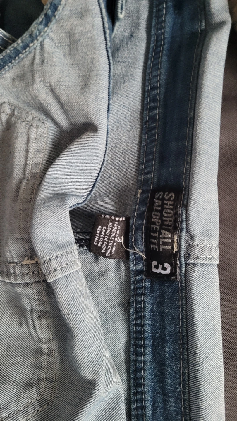 Short All Denim Overalls Size 3 - photo 3