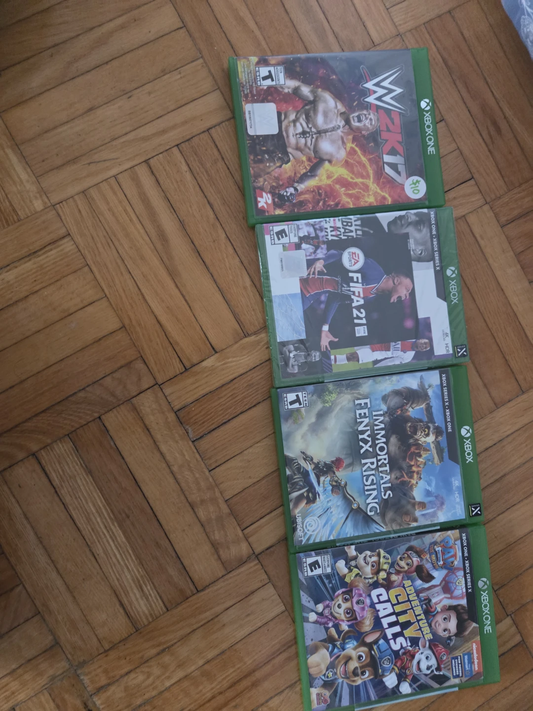 Xbox One Console with 3 Controllers and 5 Games