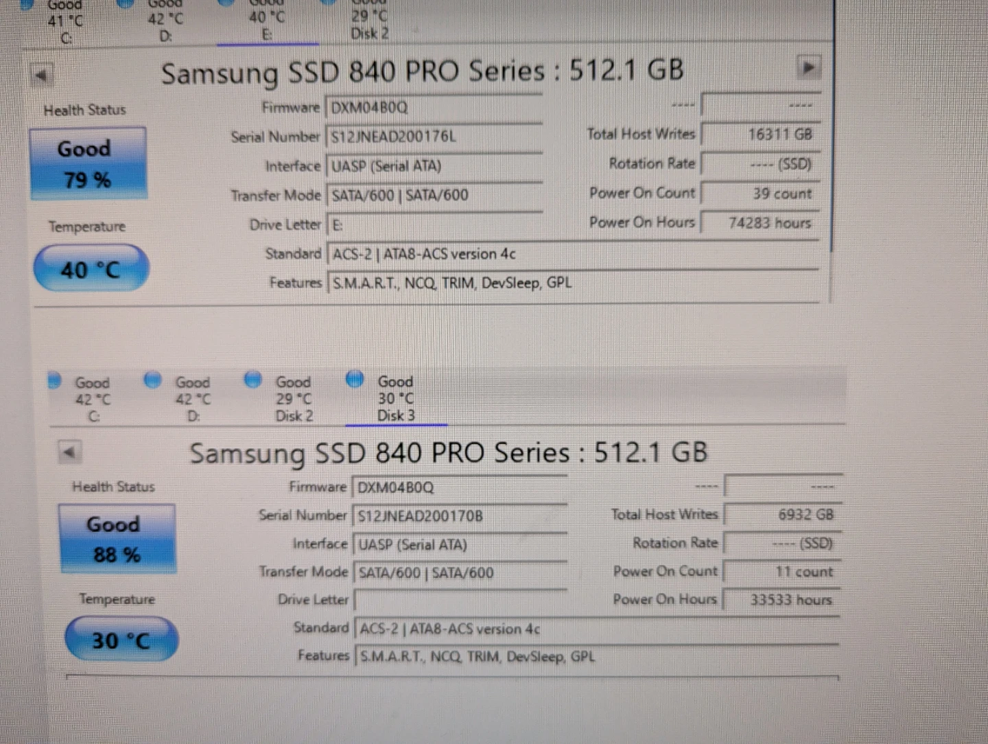 Samsung 840 PRO 512GB SSD - photo 3