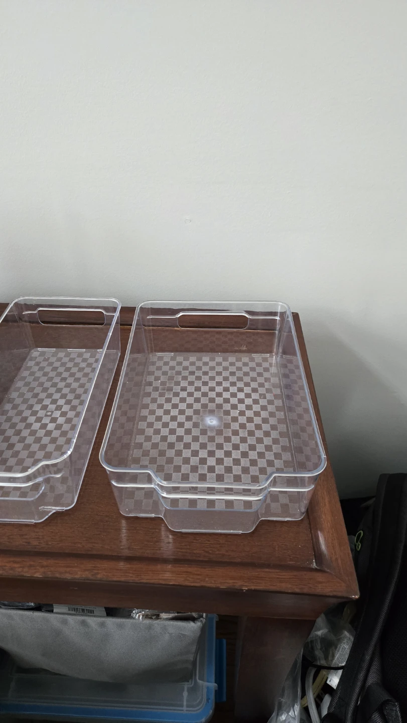 Clear Plastic Drawer Organizers - Set of 8 - photo 2