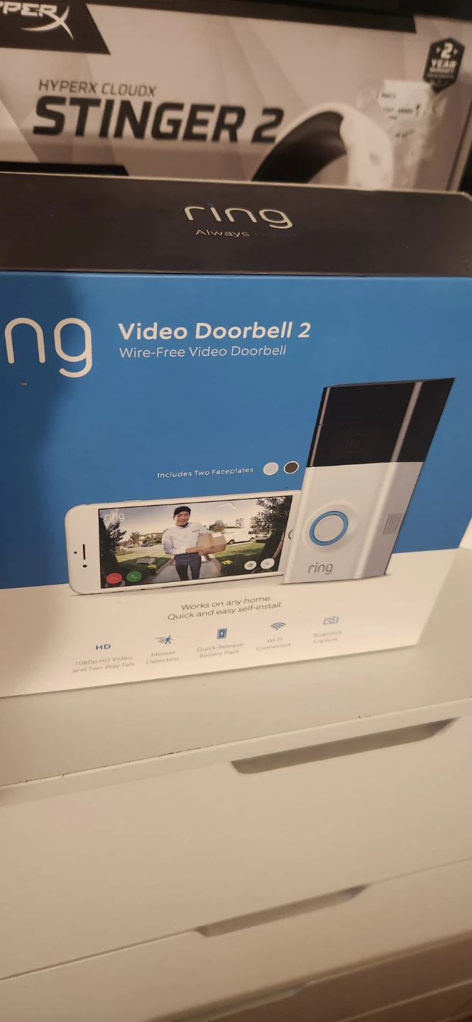 Ring Video Doorbell 2 - Wire-Free Video Doorbell