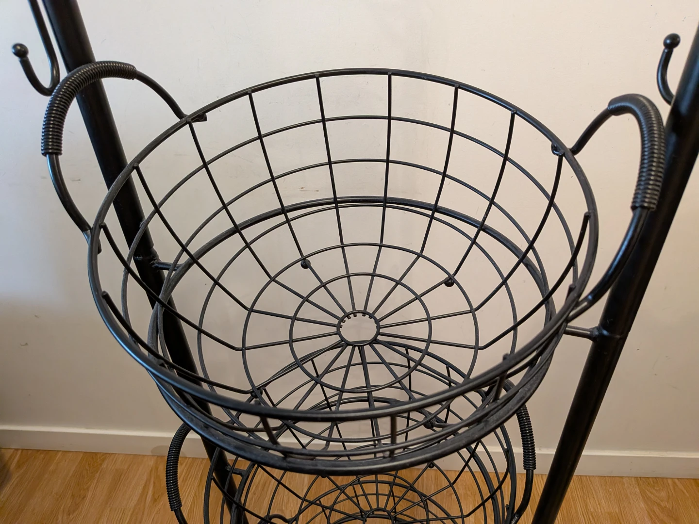 3-Tier Metal Wire Basket Stand - photo 2