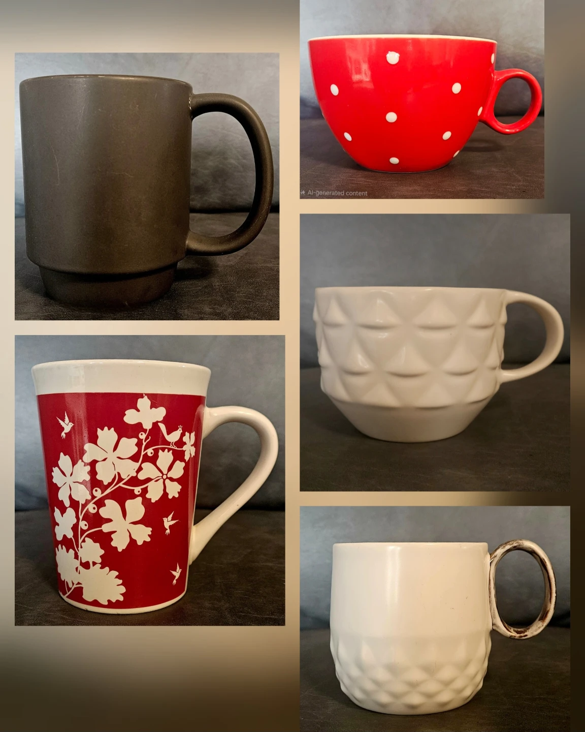 Set of 5 Assorted Mugs 🥕
