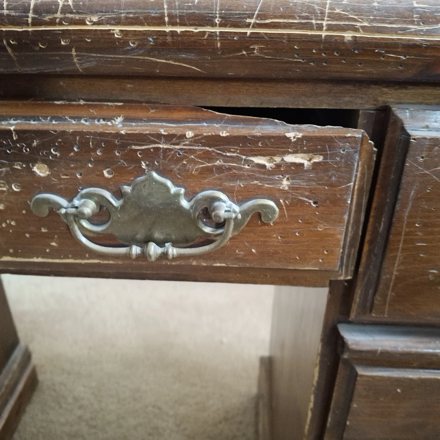 Vintage Wooden Desk * minor defects* - photo 5