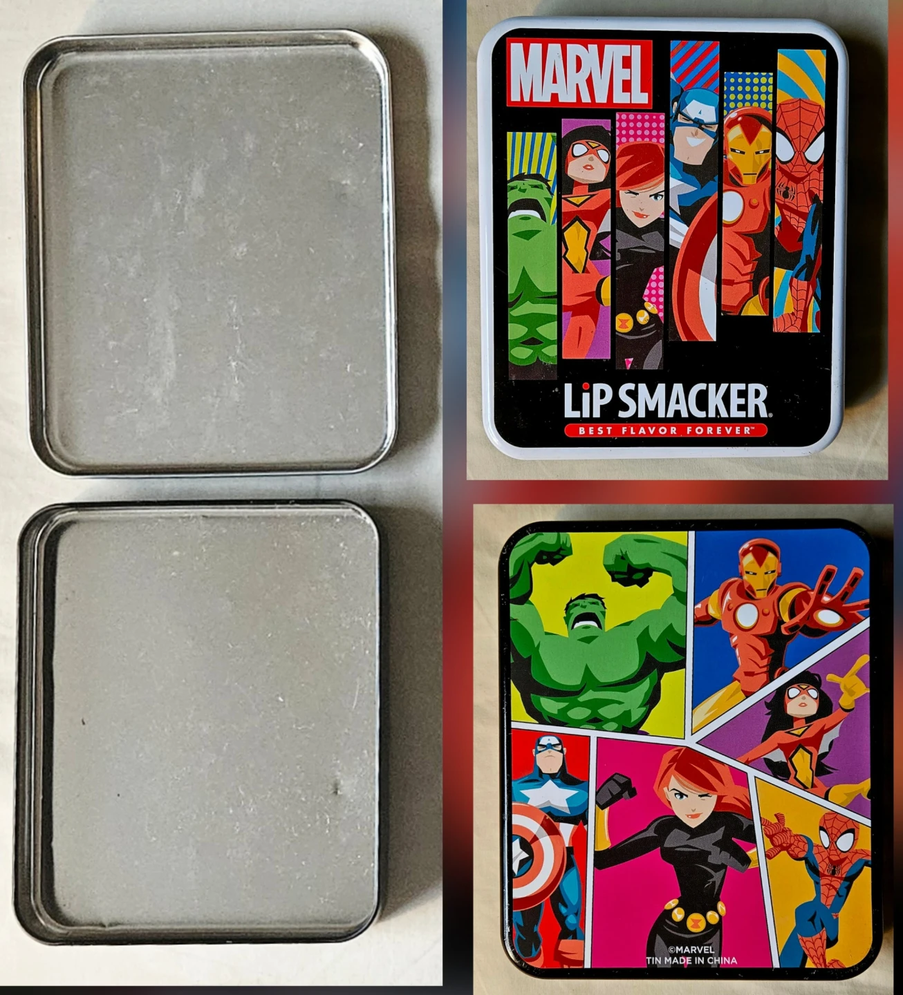 Pokemon Trading Card Game Tin & Marvel Lip Smacker Tin 🥕 - photo 4