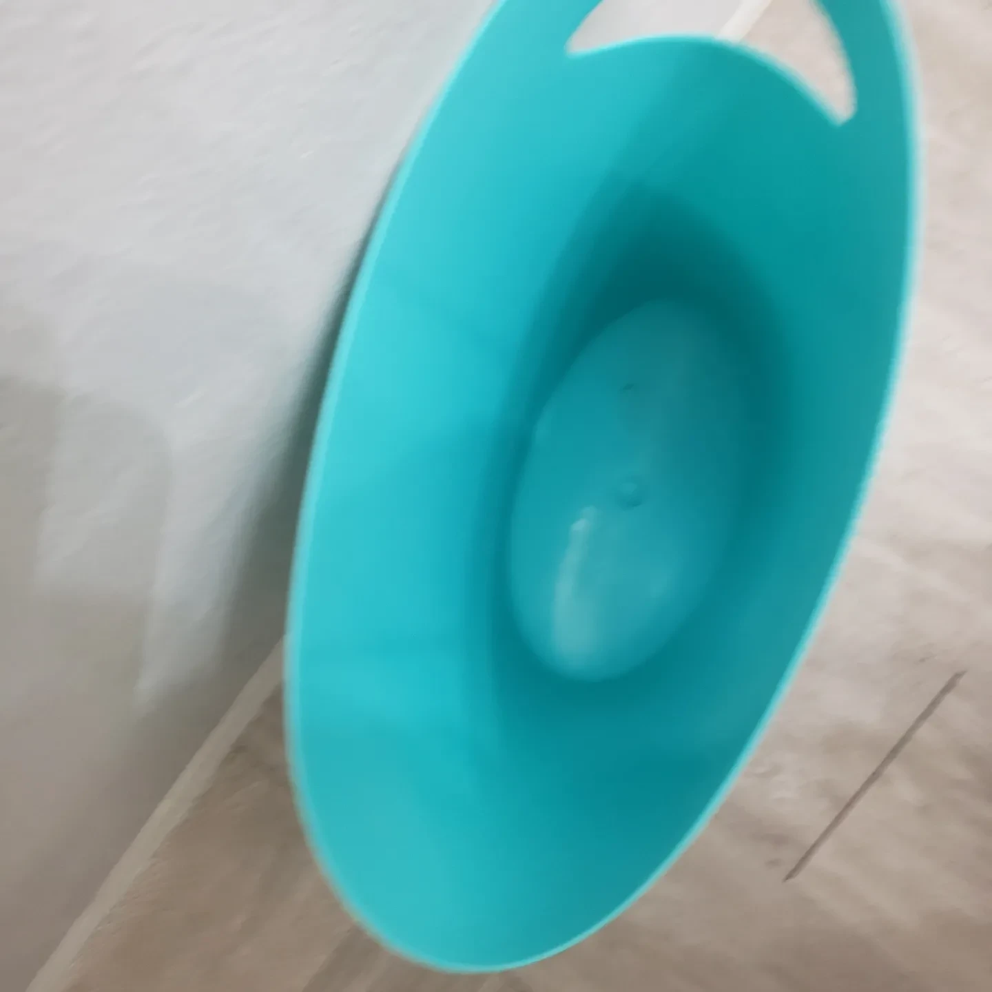 Teal Plastic Oval Basket - photo 2