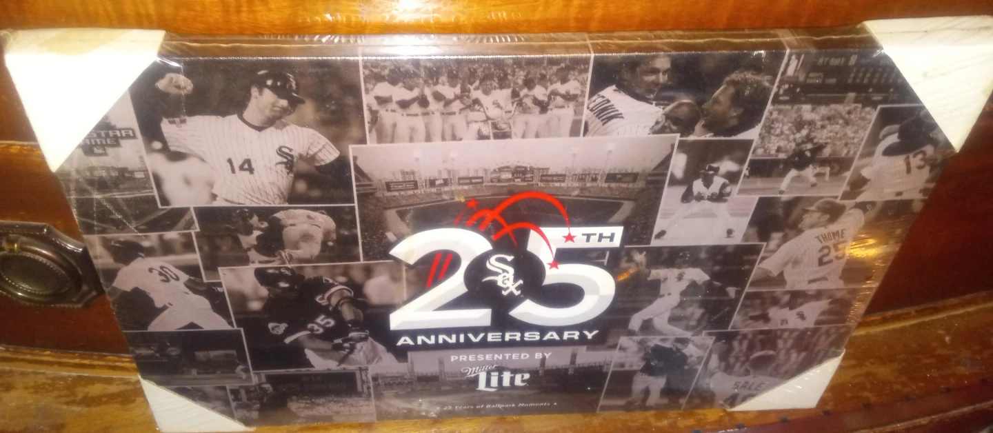 Chicago White Sox 25th Anniversary Miller Lite Canvas Art