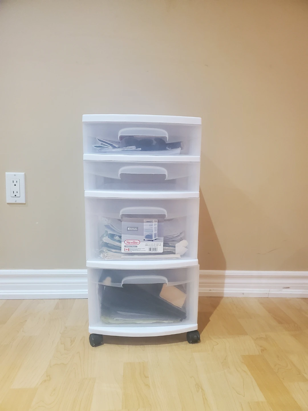 Sterilite 4-Drawer Rolling Storage Cart - photo 2