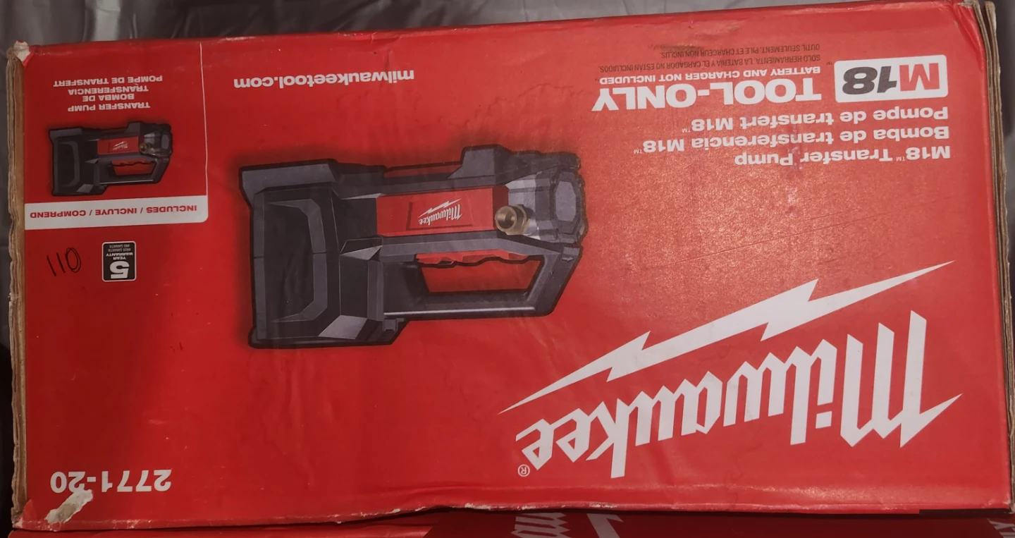 Milwaukee M18 Transfer Pump - Tool Only