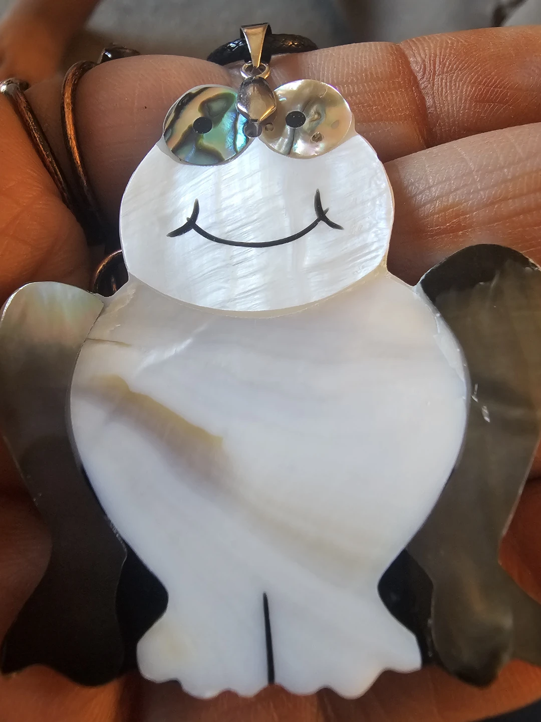 Mother of Pearl and Abalone  Pendants Necklace - photo 2