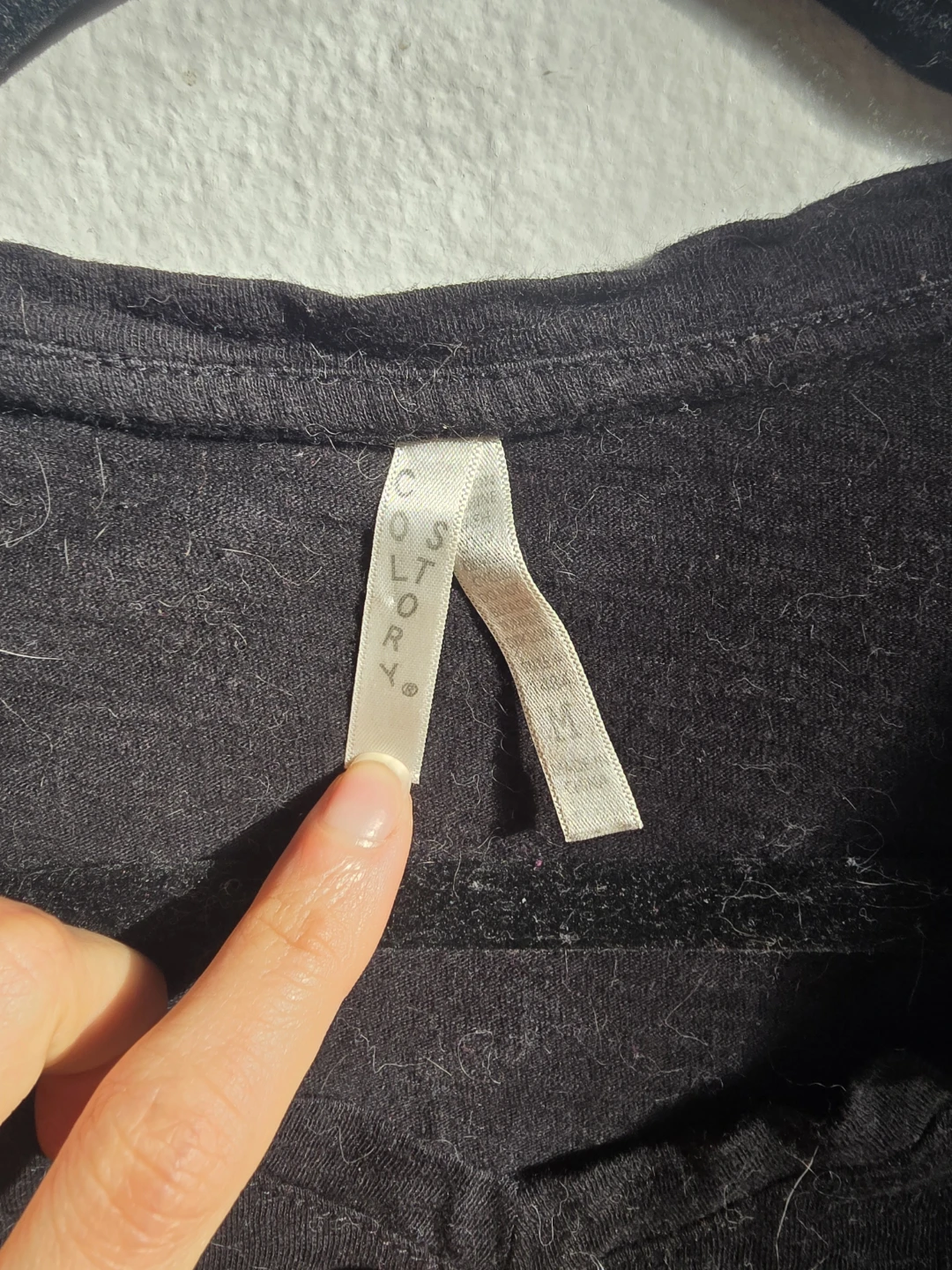Black T-shirt with Star Embellishments - photo 4