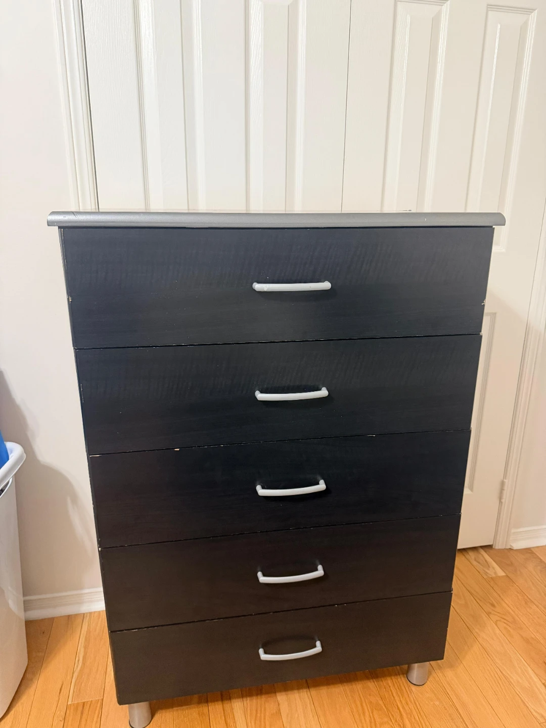 Dark Wood Bed Frame with Headboard and Storage Drawers - photo 3