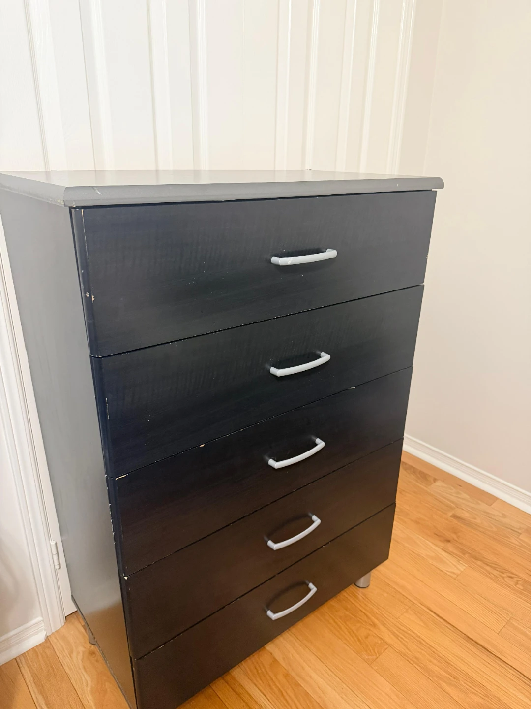 Dark Wood Bed Frame with Headboard and Storage Drawers - photo 4