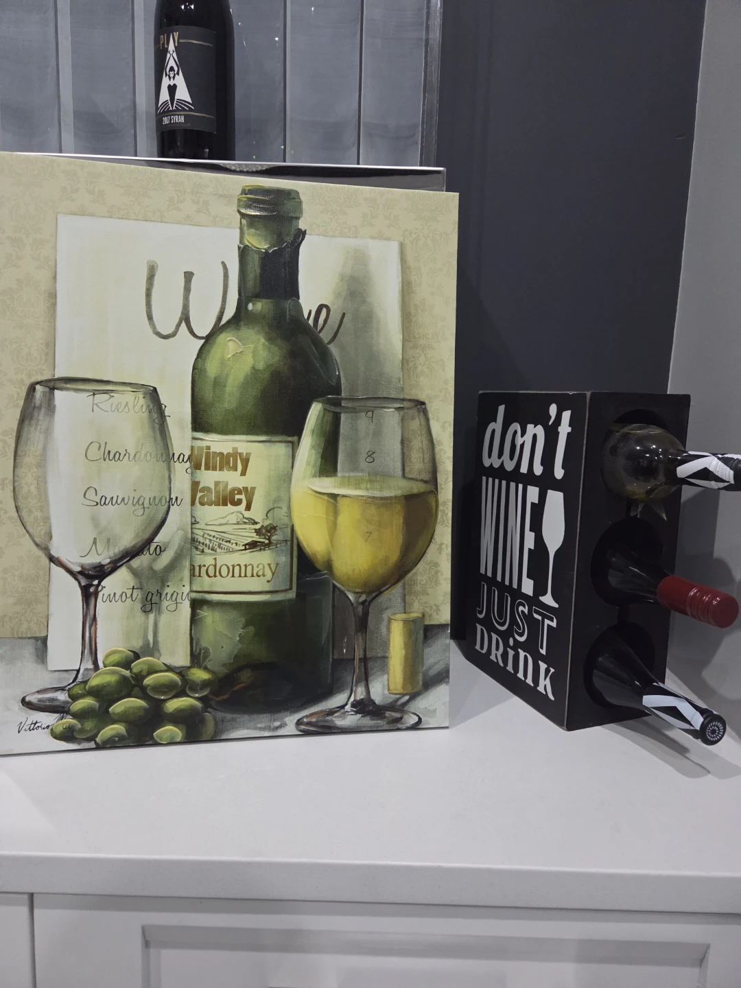 Wine Rack and wine painting