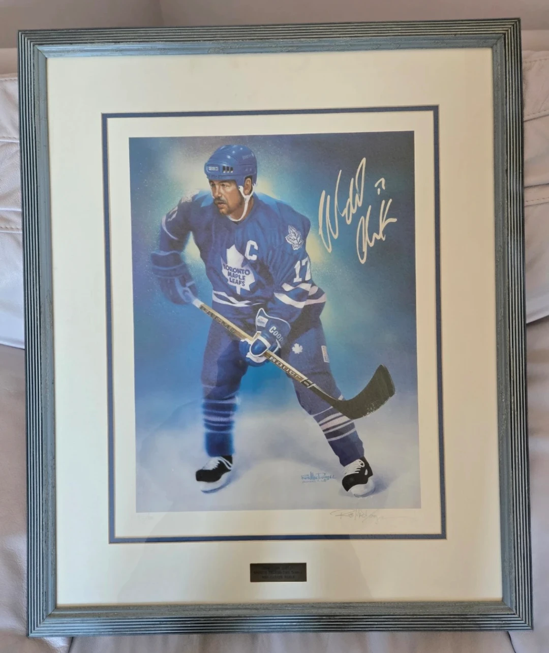 A Rare find! #92 of 100, Wendel Clark Limited Edition painting