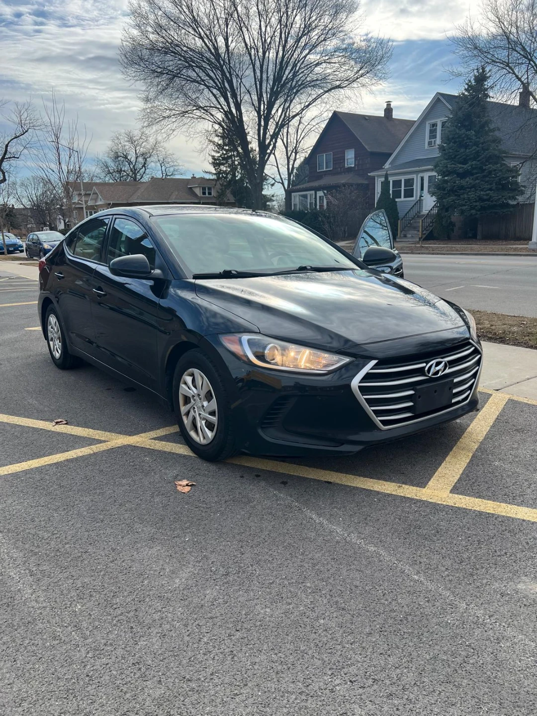 Black Hyundai Elantra Sedan