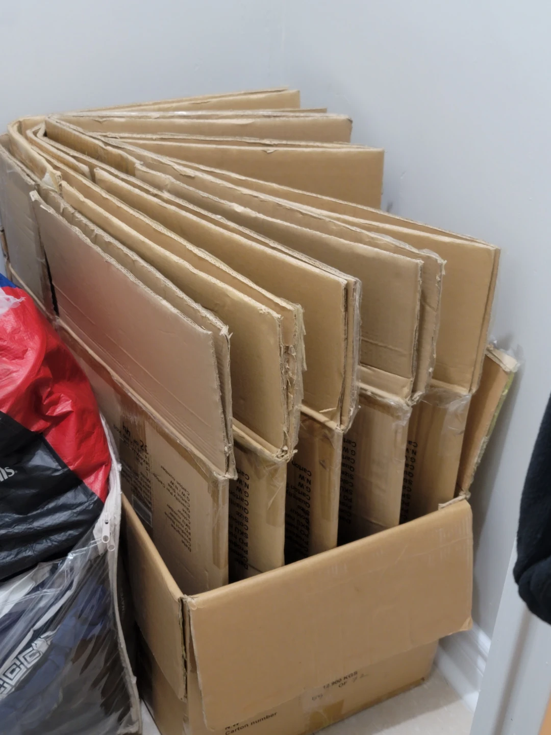 U-Haul Moving Boxes and Walmart Bags