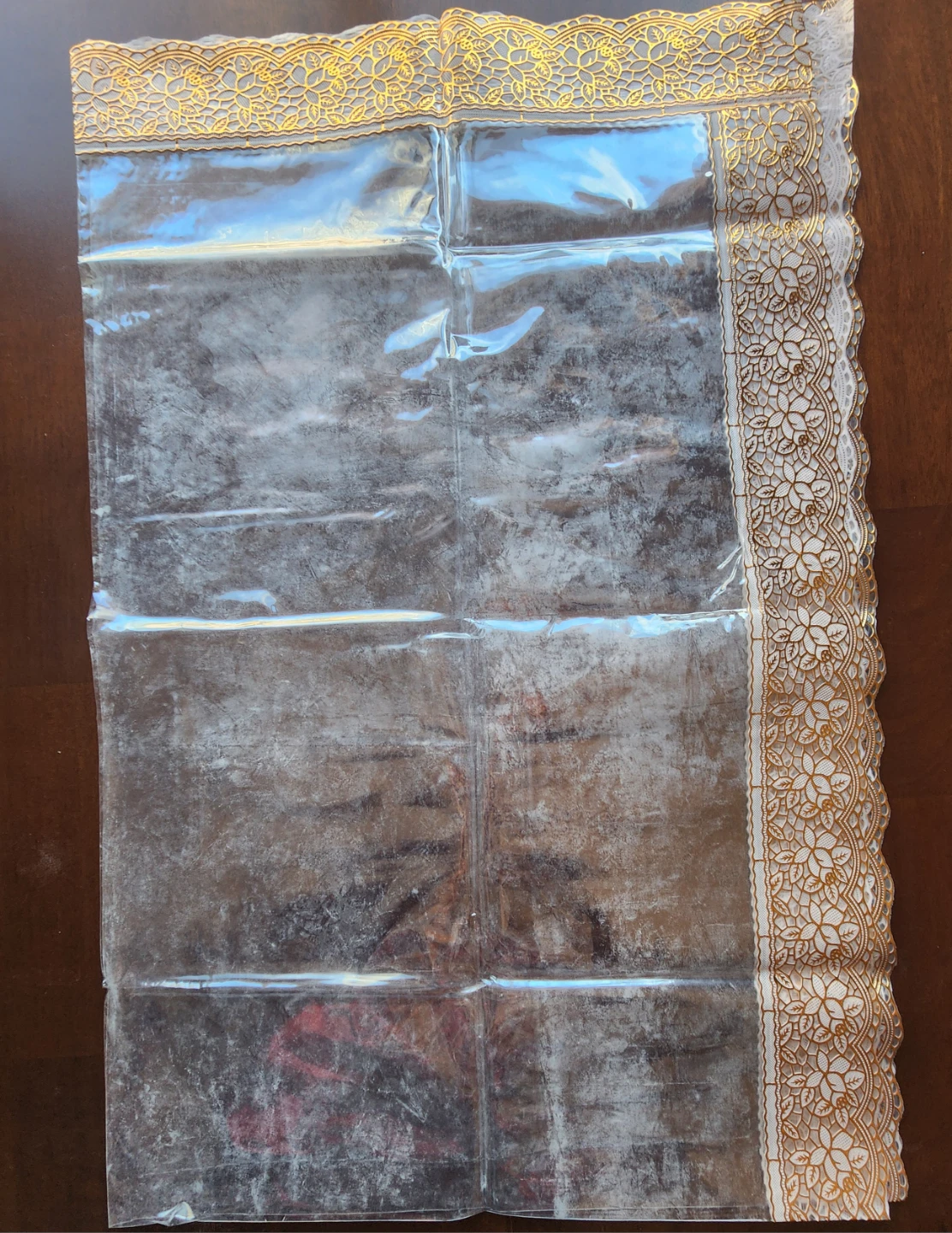 New, Unused Transparent Table Cloth