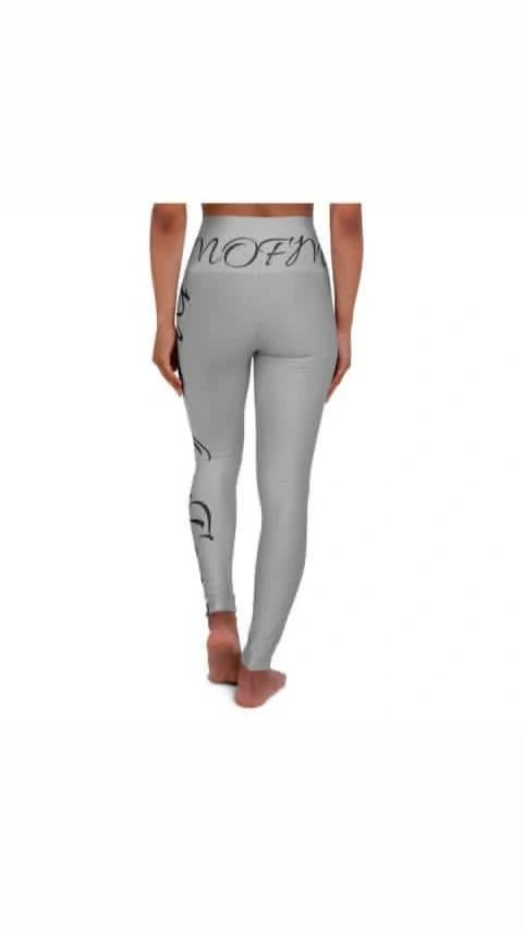 Light Grey Leggings with Script Logo - photo 2