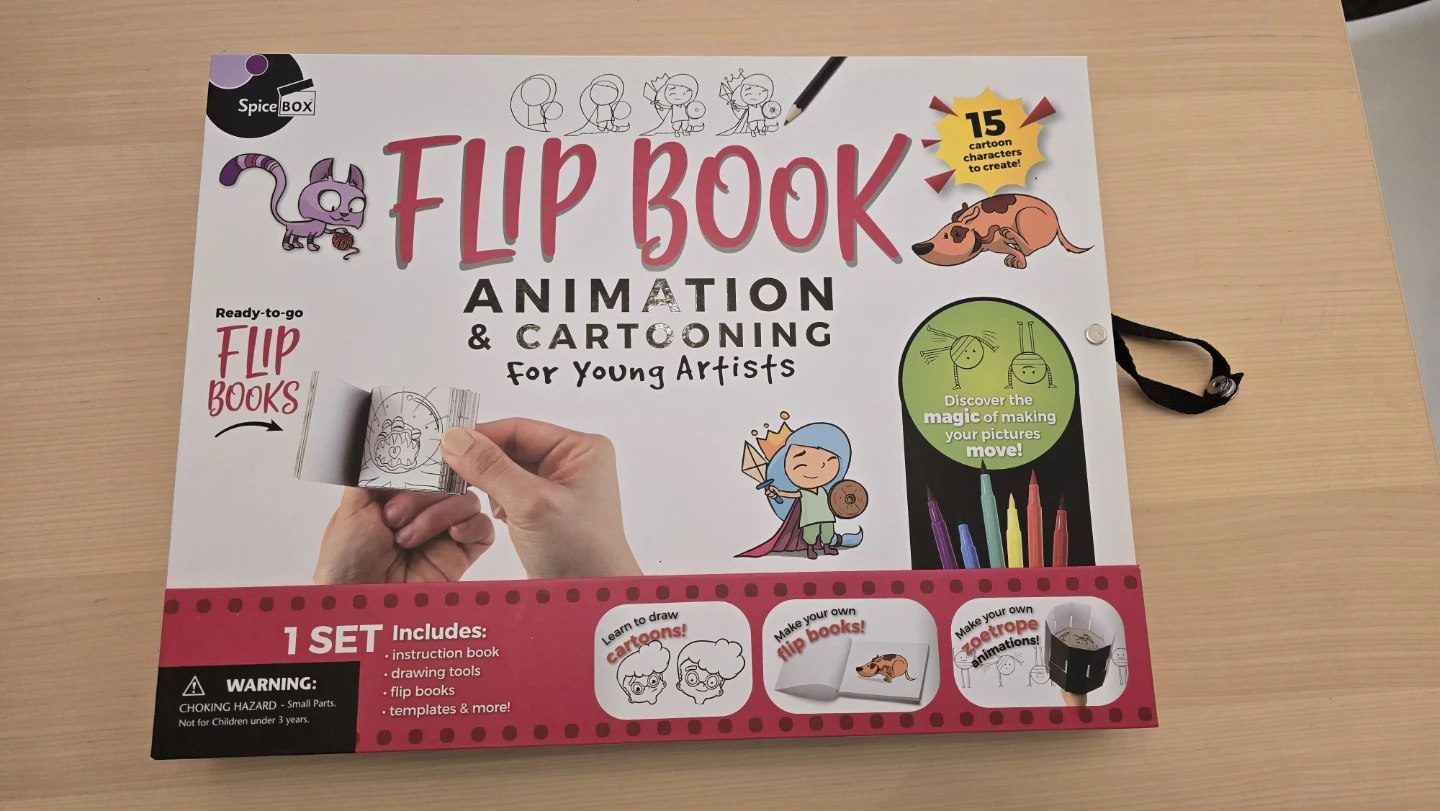 BNIB SpiceBox Flip Book Animation & Cartooning Art Pad Kit