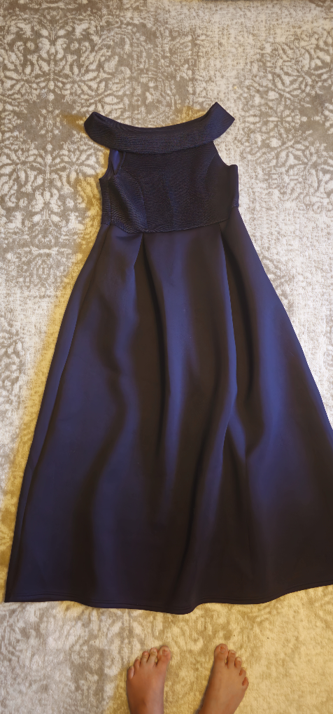 Navy Blue Off-the-Shoulder Dress - photo 2