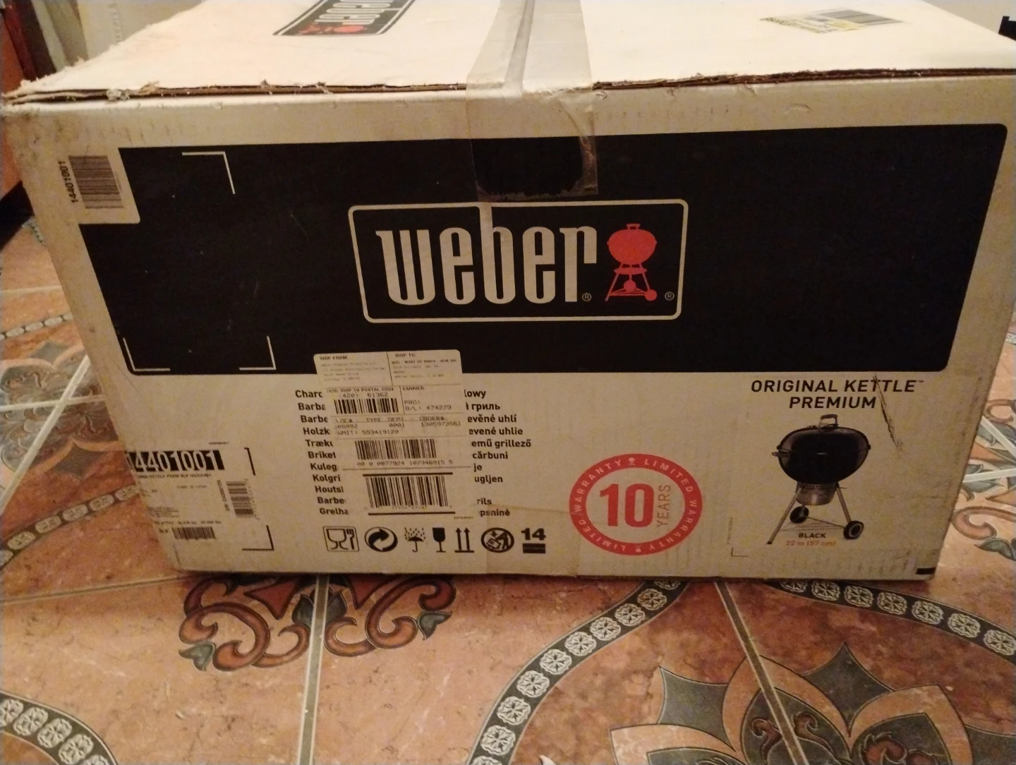 Weber Original Kettle Premium Charcoal Grill🏆