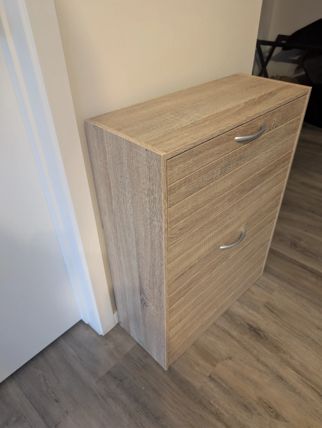 2-Tier Wooden Shoe Cabinet