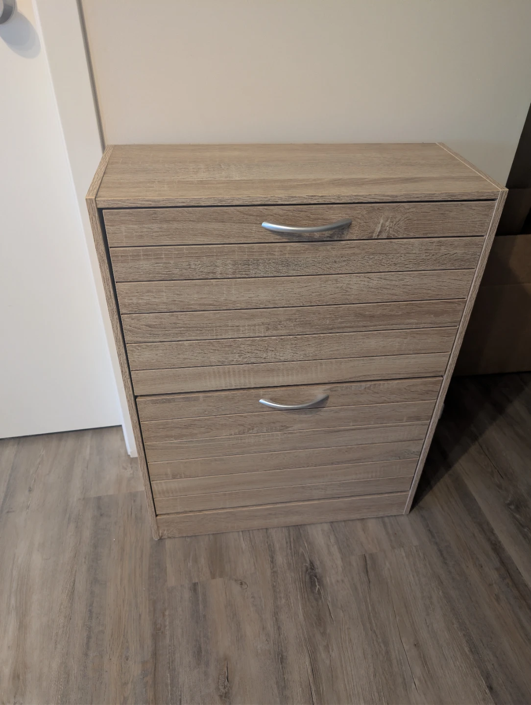 2-Tier Wooden Shoe Cabinet - photo 2