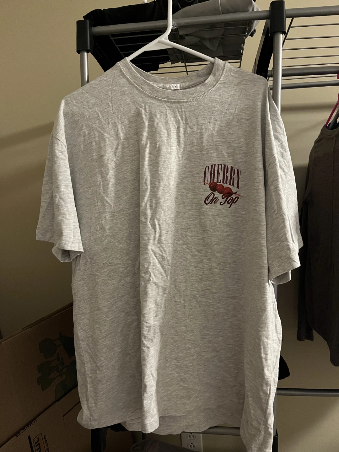 Grey "Sour Cherry Martini" Graphic T-Shirt - photo 2