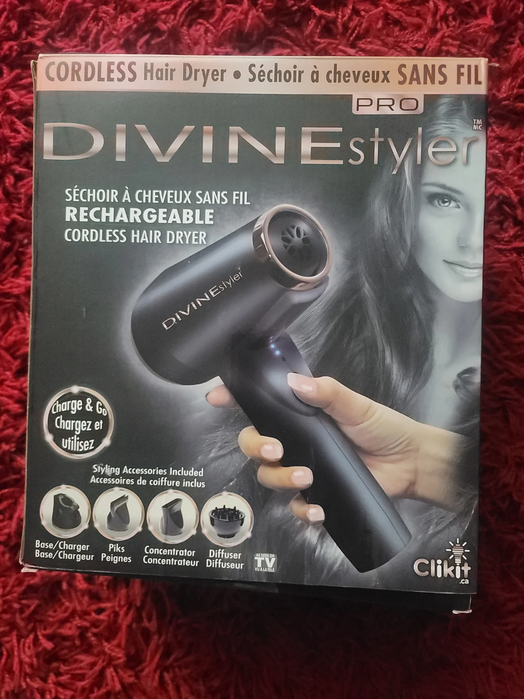 DIVINE styler PRO Cordless Rechargeable Hair Dryer - photo 2