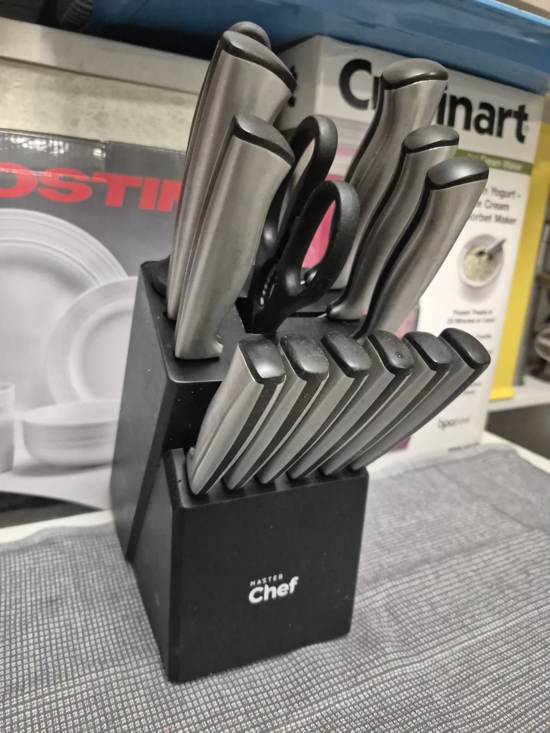Master Chef Knife Set with Block and Shears