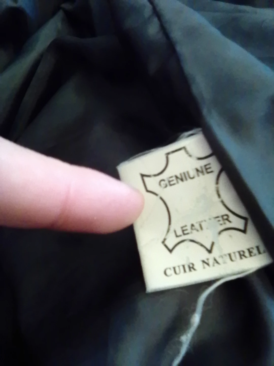 Dark green leather jacket - photo 2