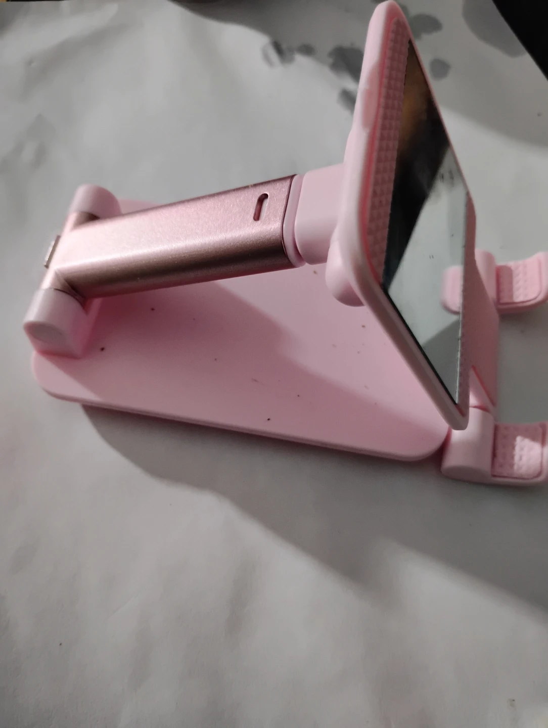 🧡🧡🧡Pink Adjustable Phone and Tablet Stand with Mirror - photo 5