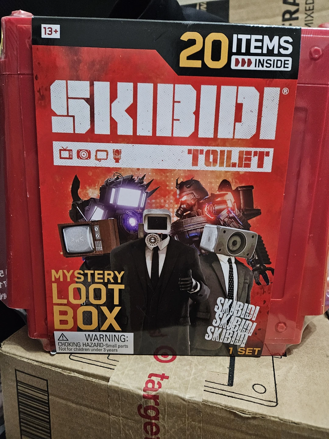 Skibidi Toilet Mystery Loot Box - 20 Items Inside