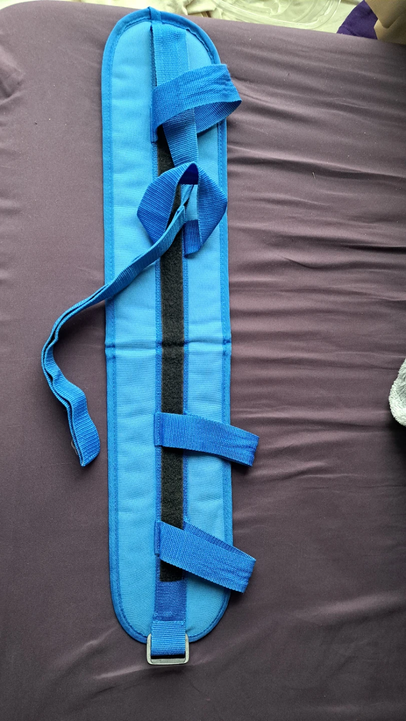 Blue Transfer Gait Belt with Buckle