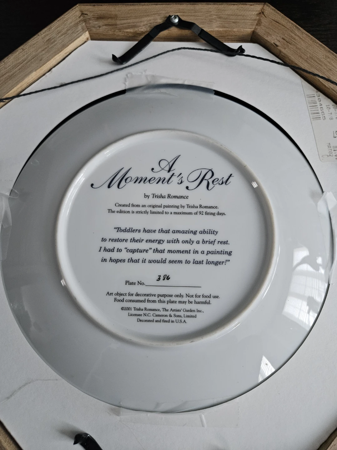 Trisha Romance Framed Collectible Plates - photo 5