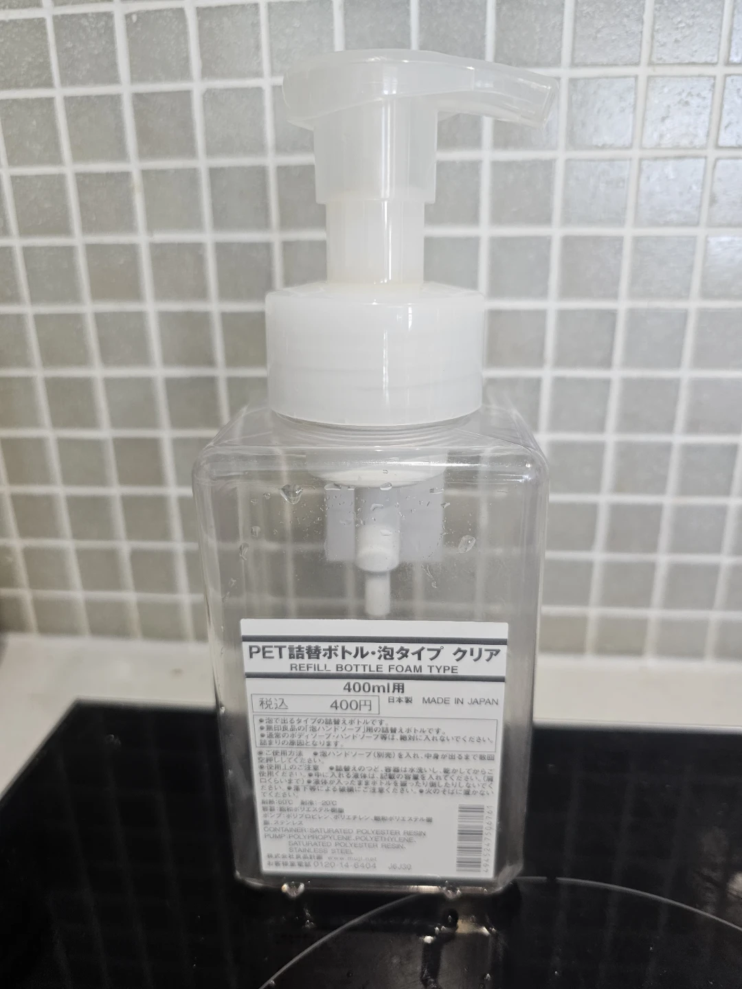 MUJI PET Refill Bottle Foam Type 400ml Clear - photo 5