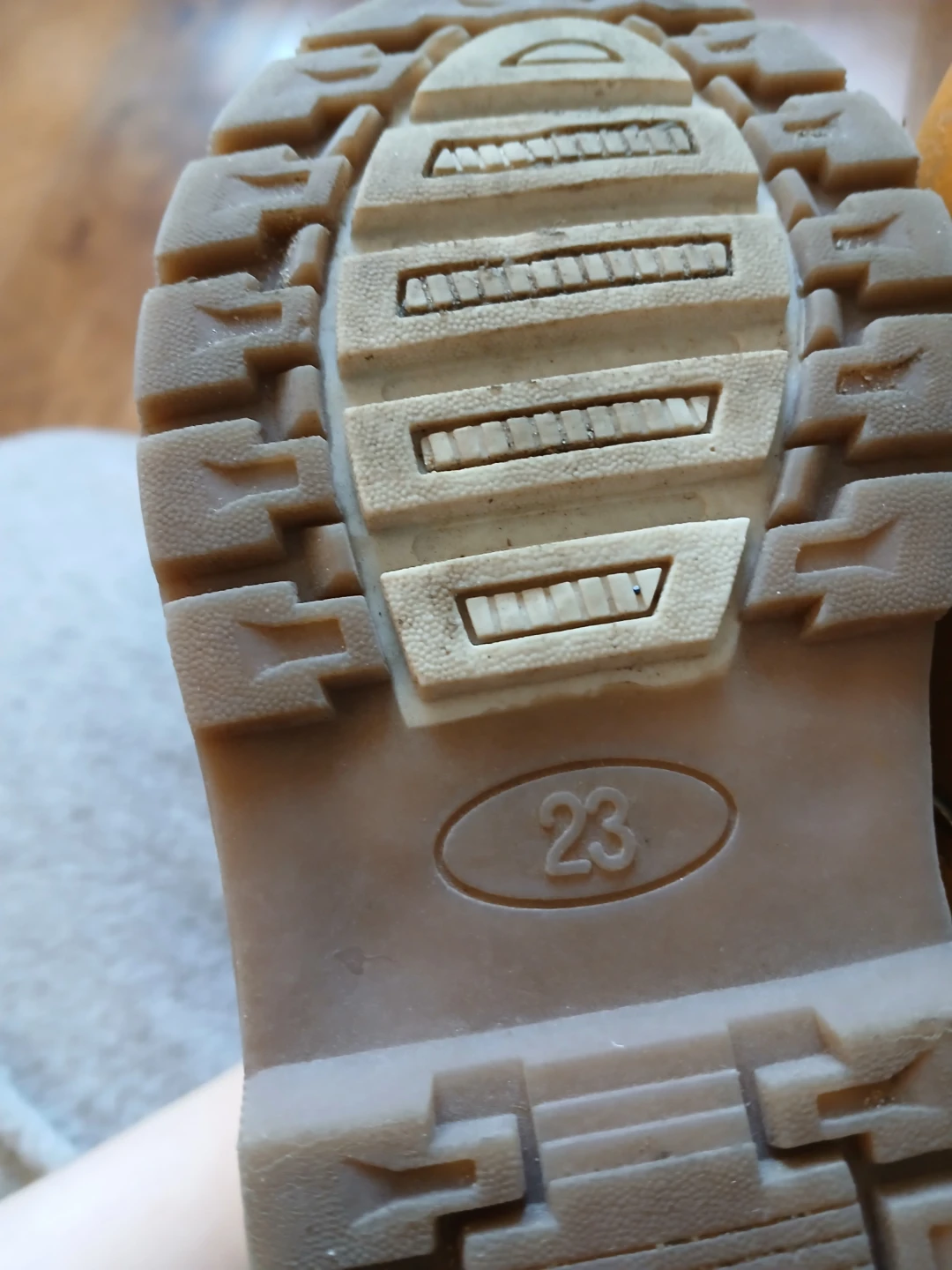 🏆Toddler Tan Fur Lined Winter Boots Size 23 - photo 4
