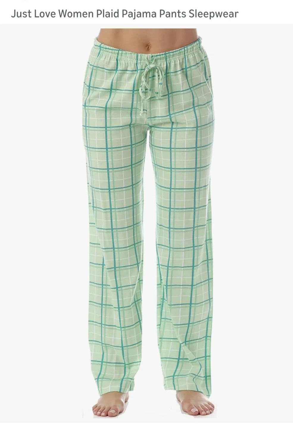 Just Love Women's Plaid Pajama Pants Sleepwear