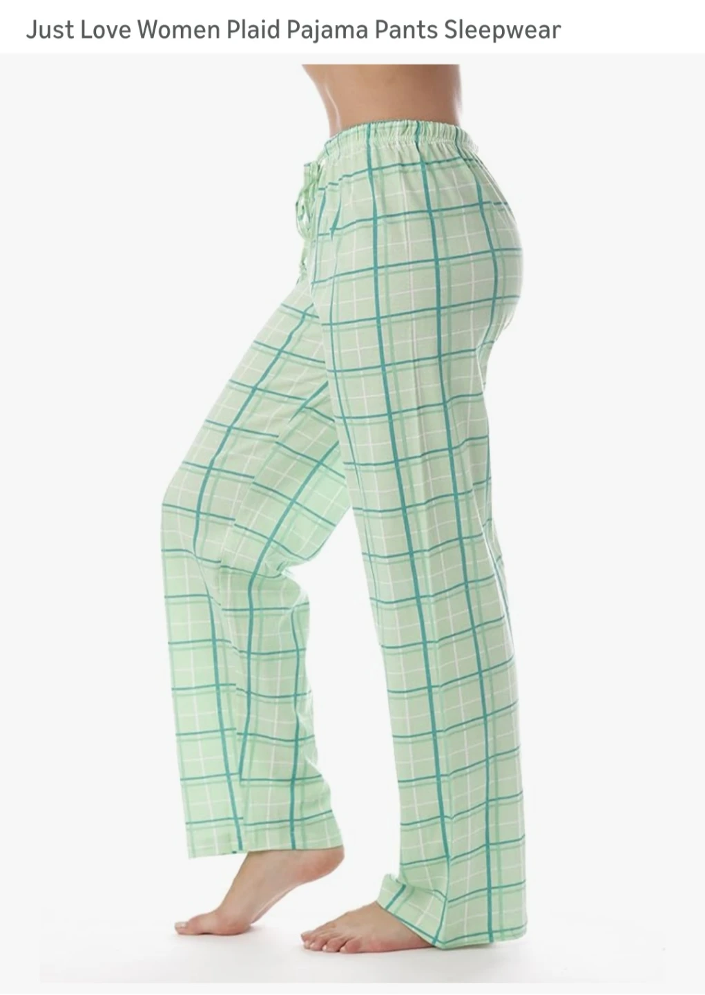 Just Love Women's Plaid Pajama Pants Sleepwear - photo 2