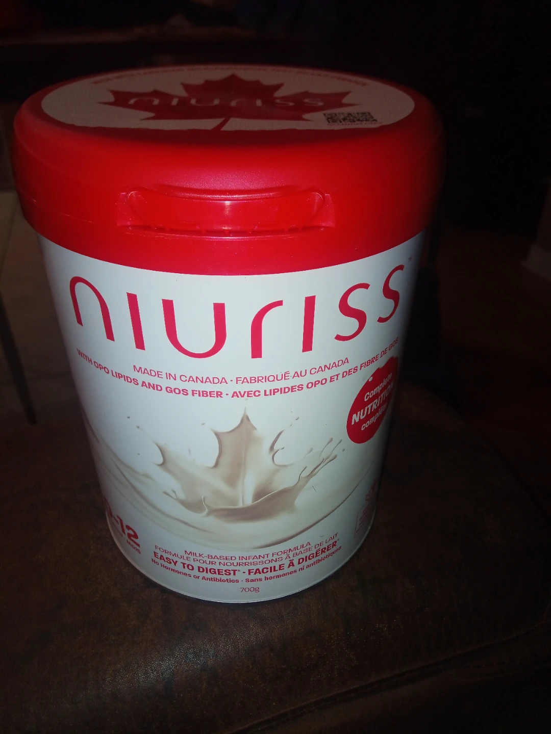 Niuriss Milk-Based Infant Formula 700g
