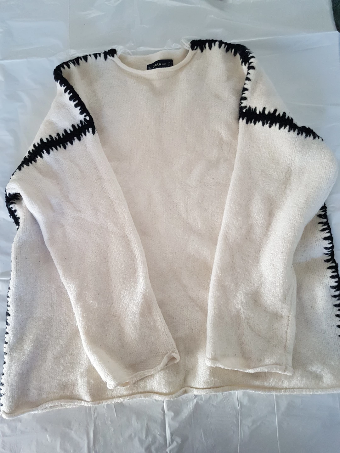 Zara Knit Cream Sweater Size S