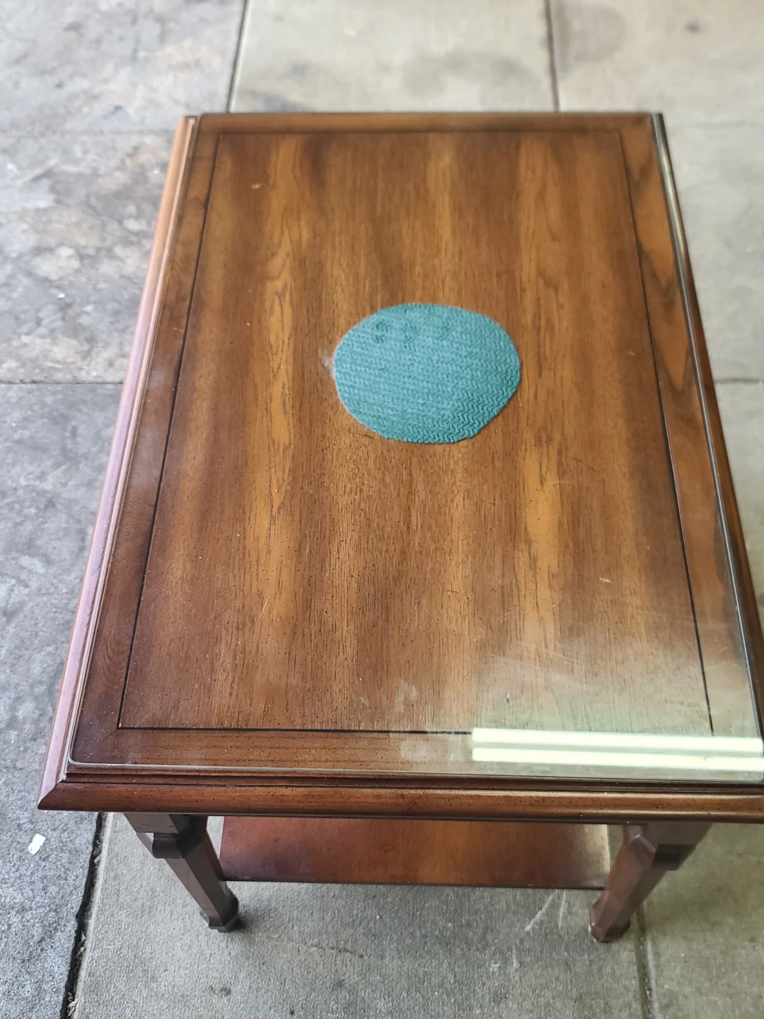 Wooden End Table with Drawer - photo 3