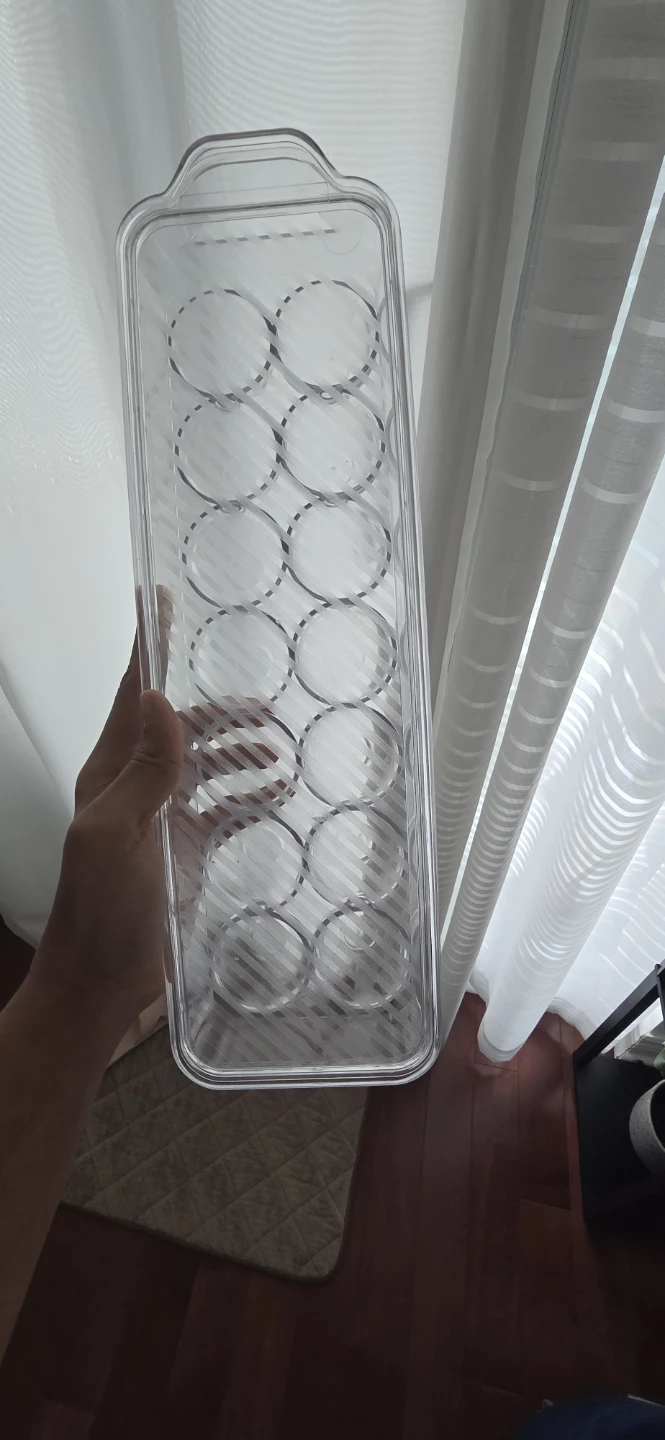 Clear Plastic Egg Holder / organizer - photo 2