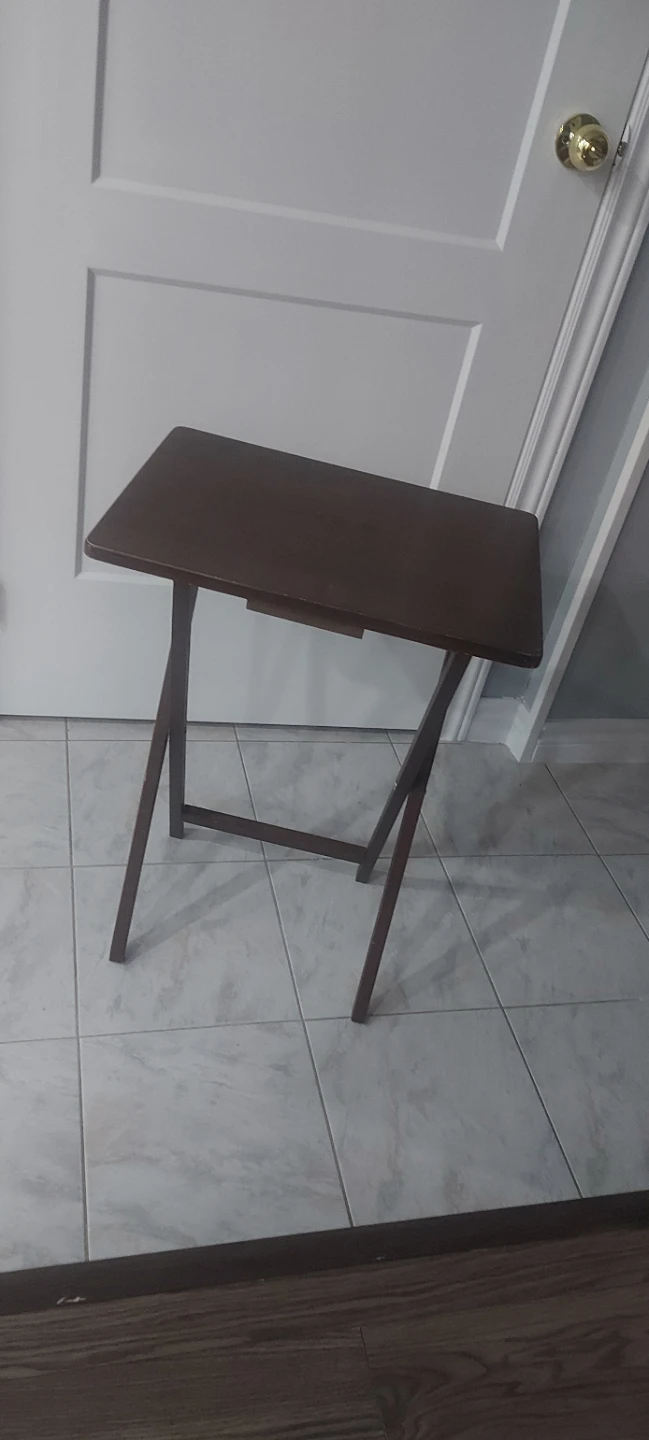 Wooden TV tray table